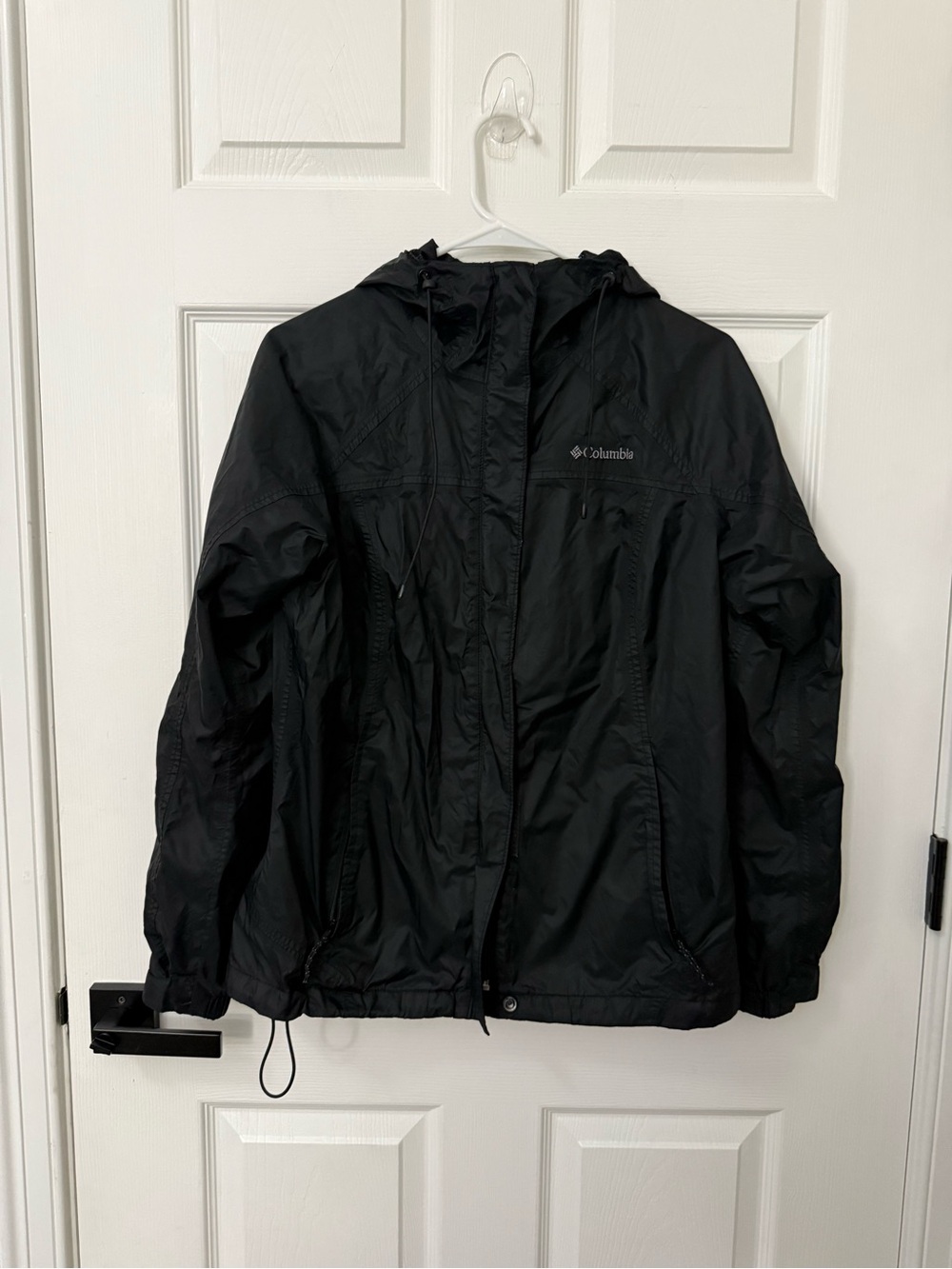 Columbia Black Kids' Hooded Rain Jacket